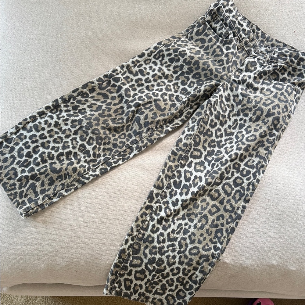 Leopard Print Kids Jeans